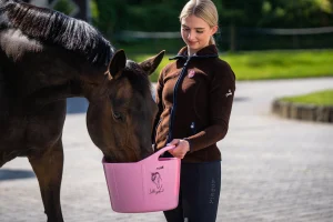 Stiefel flexi vedro za hranjenje - roza 17 litrov